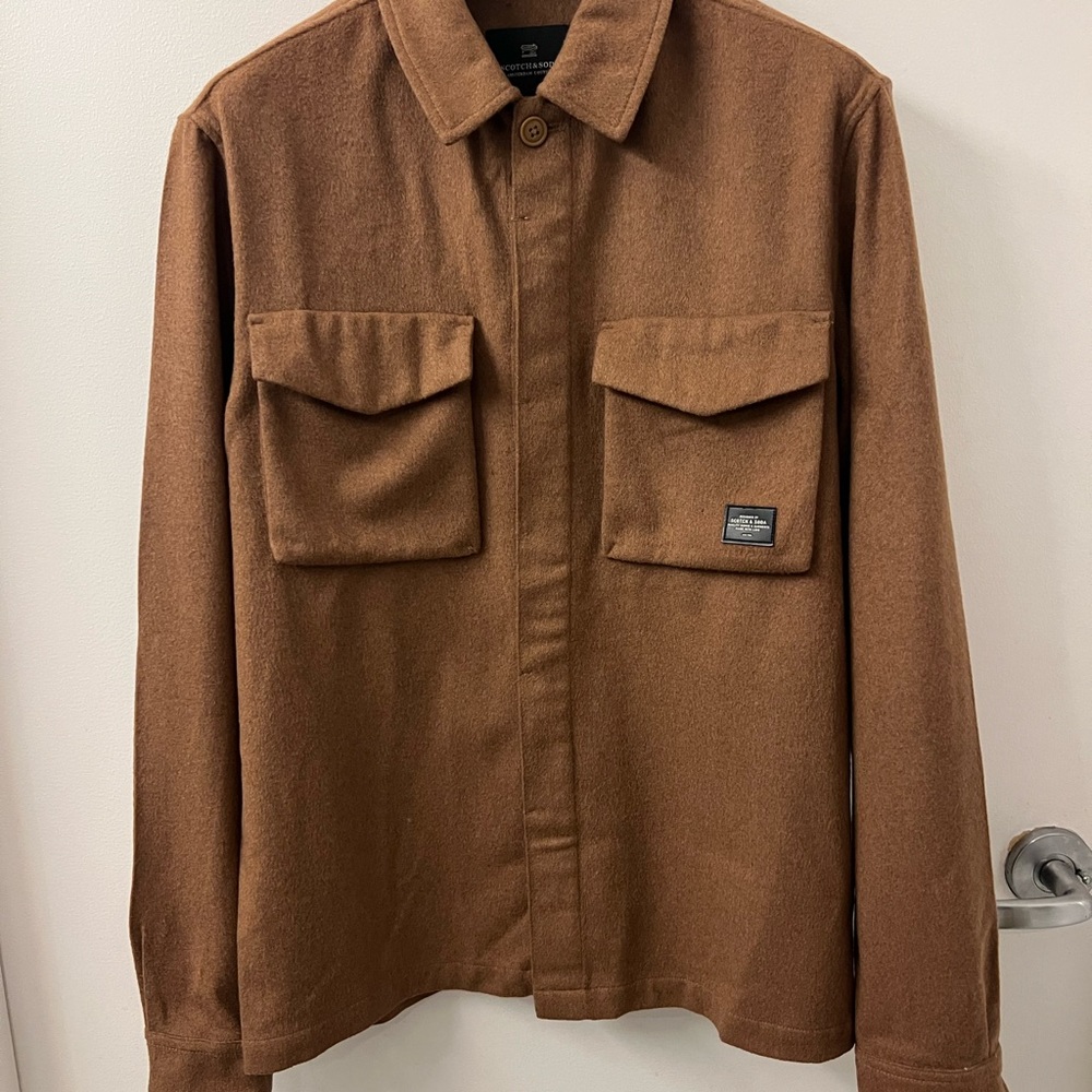 Scotch & Soda Men's Tan Shirt Jacket